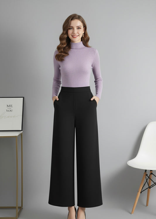 Lilac High-neck & Black Flapper