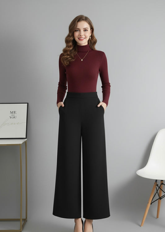 Brown High-neck & Black Flapper