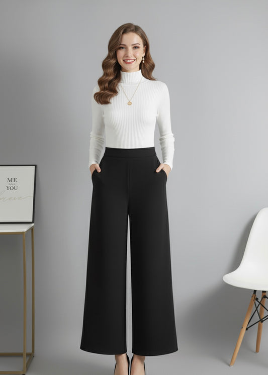 White High-neck & Black Flapper
