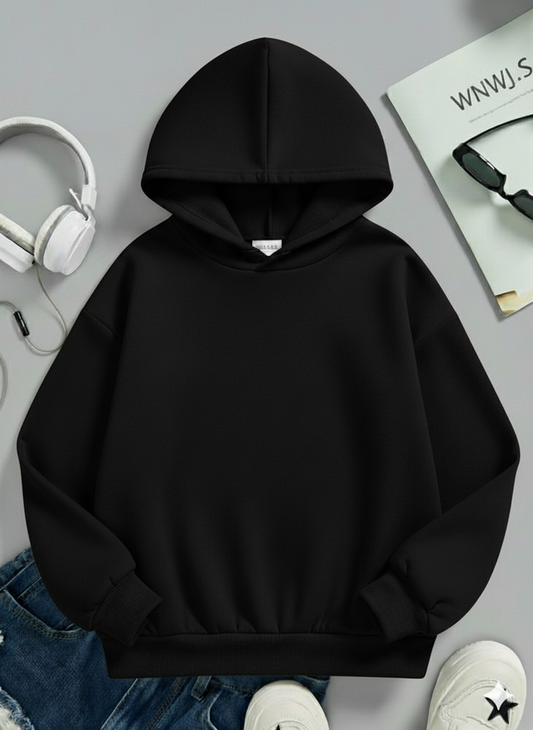 Black Oversized Hoodie | Aimora